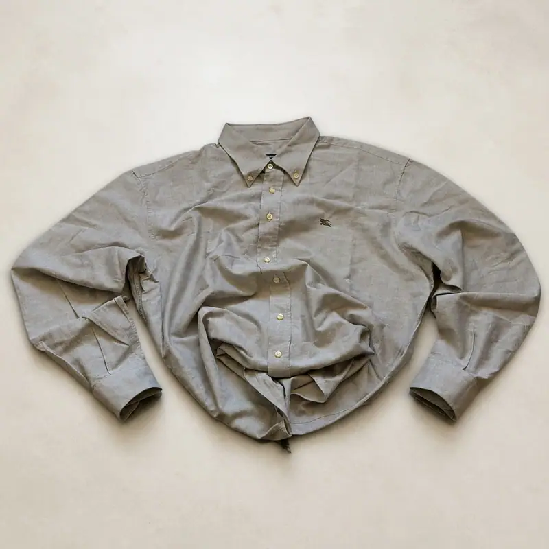 Burberry — Sage Green Oxford Shirt