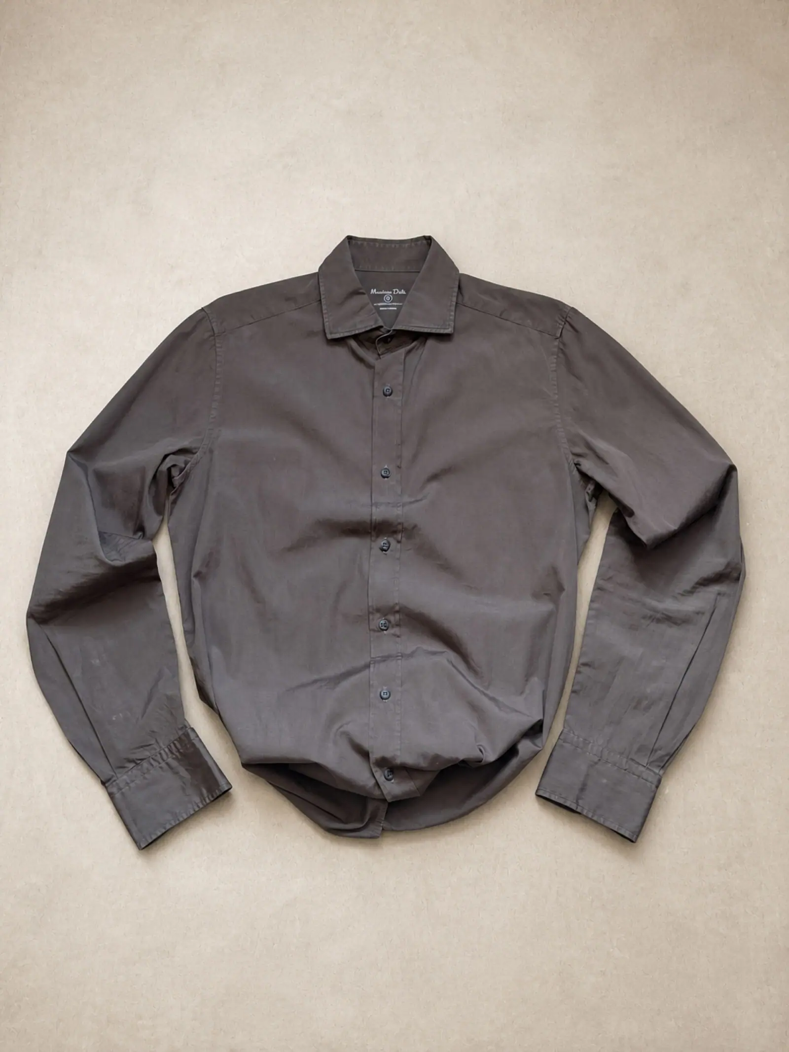 Massimo Dutti — Taupe Brown Shirt