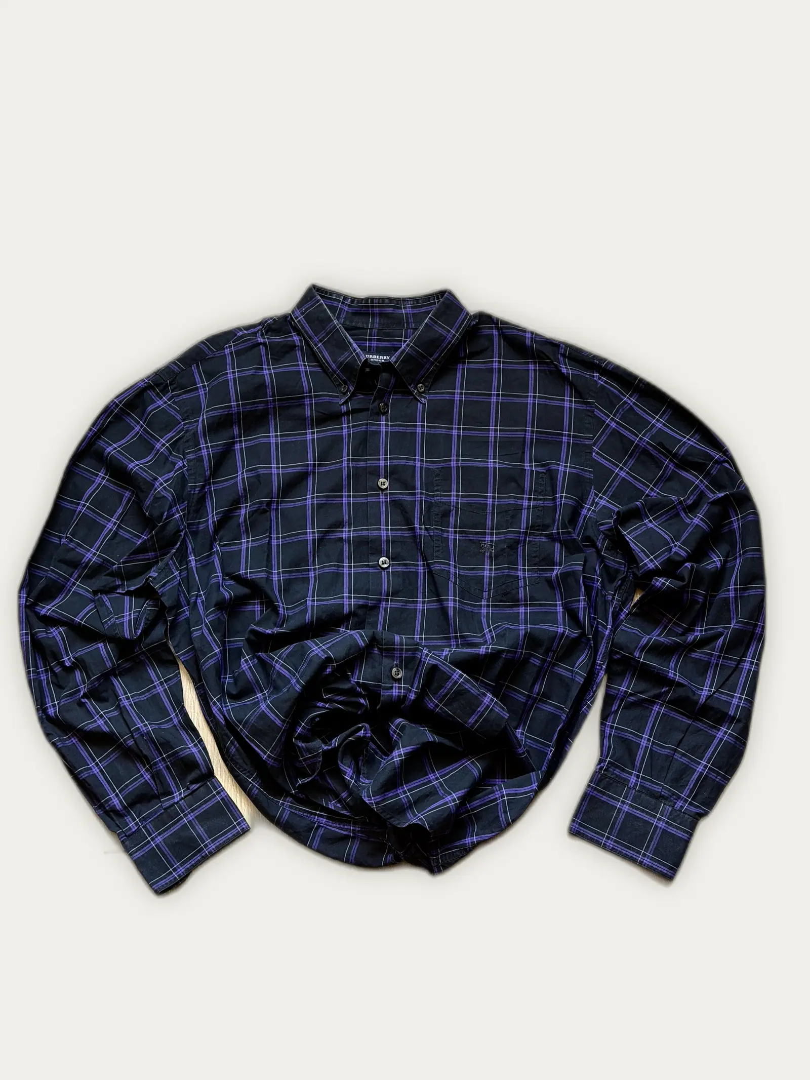 Burberry London — Purple Check Shirt