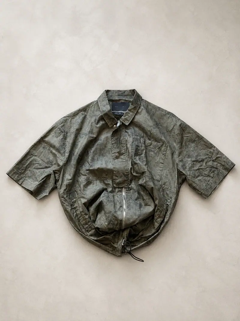 Heliot Emil — Textured Green Shirt