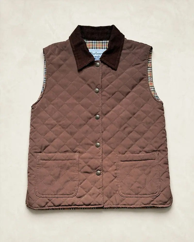 Burberrys — Padded Brown Vest