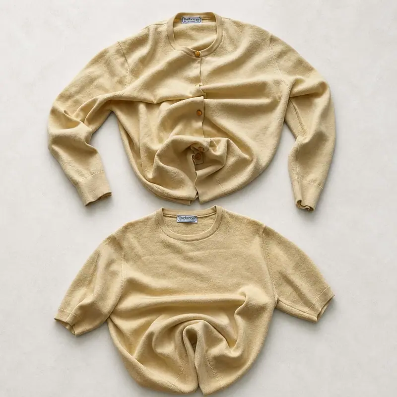 Burberrys of London — Butter Yellow Twinset
