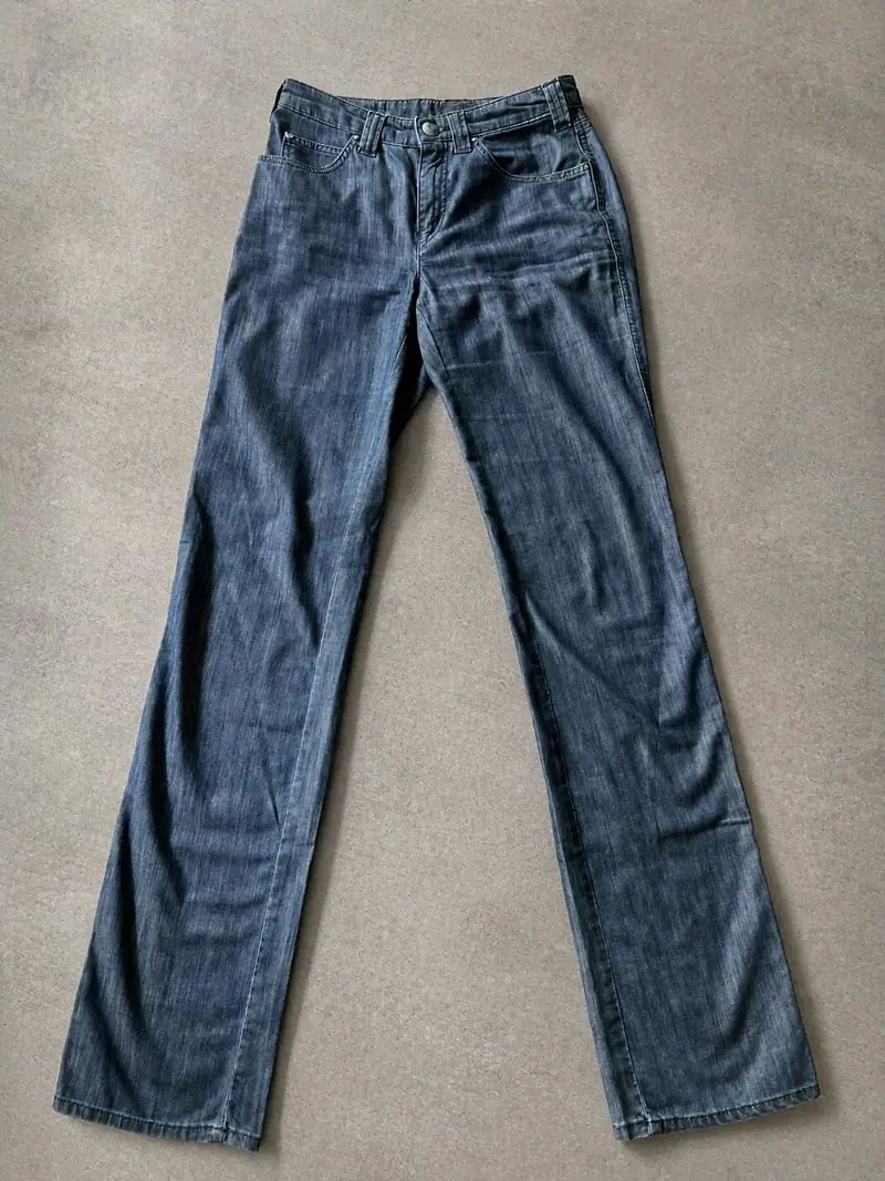 Armani Jeans — Y2K Dark Denim Straight Leg, Eagle Logo, W27