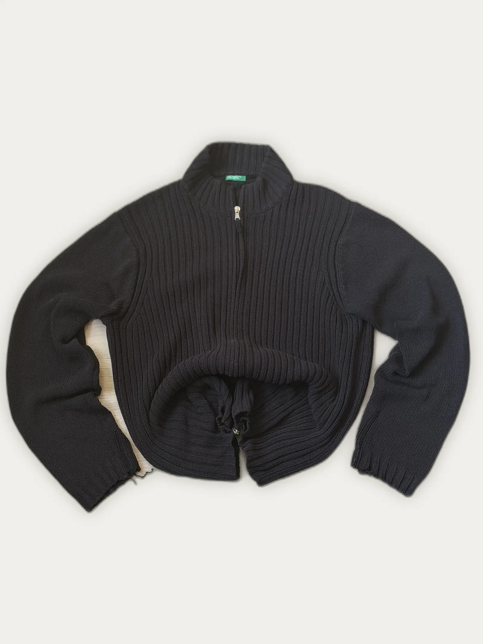 United Colors of Benetton — Charcoal Black Jumper