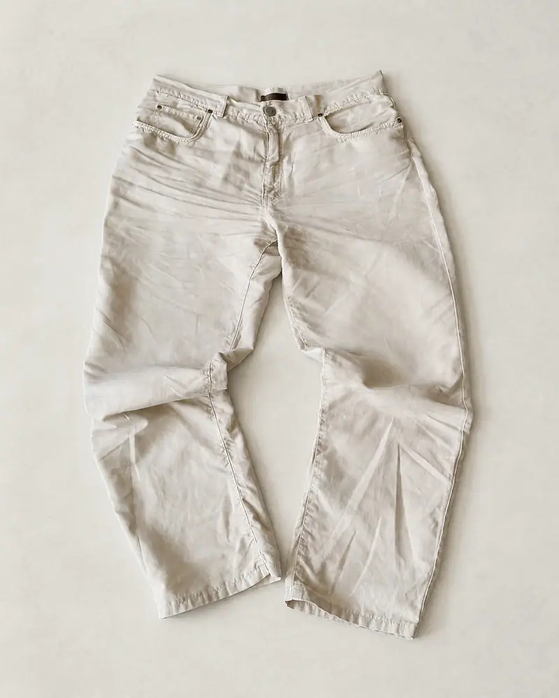 Loewe — Cream Linen Trousers