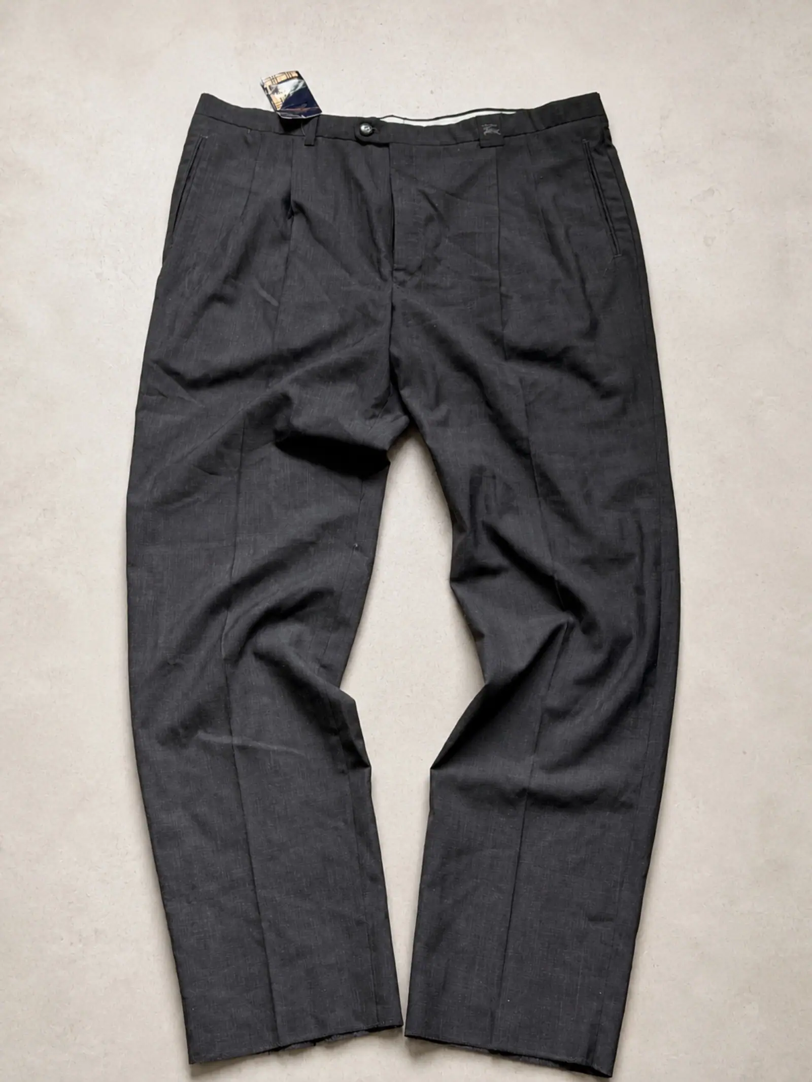 Burberrys of London — Grey Wool Dress Trousers