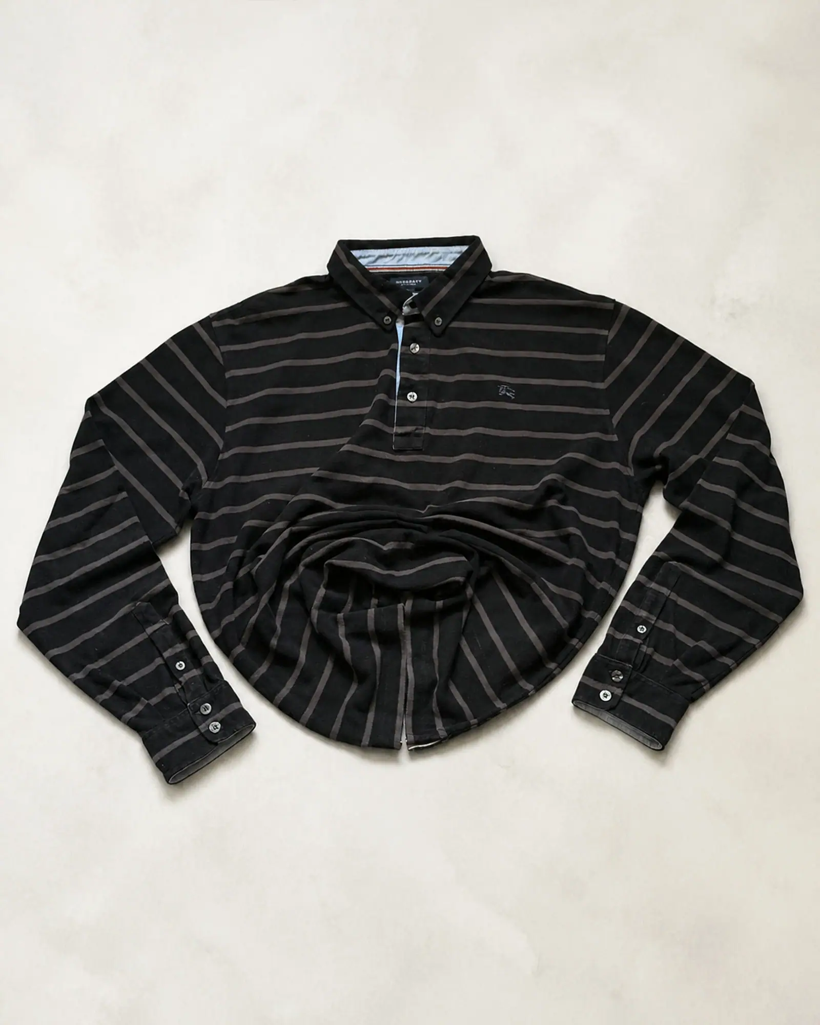 Burberry — Long-Sleeve Striped Polo
