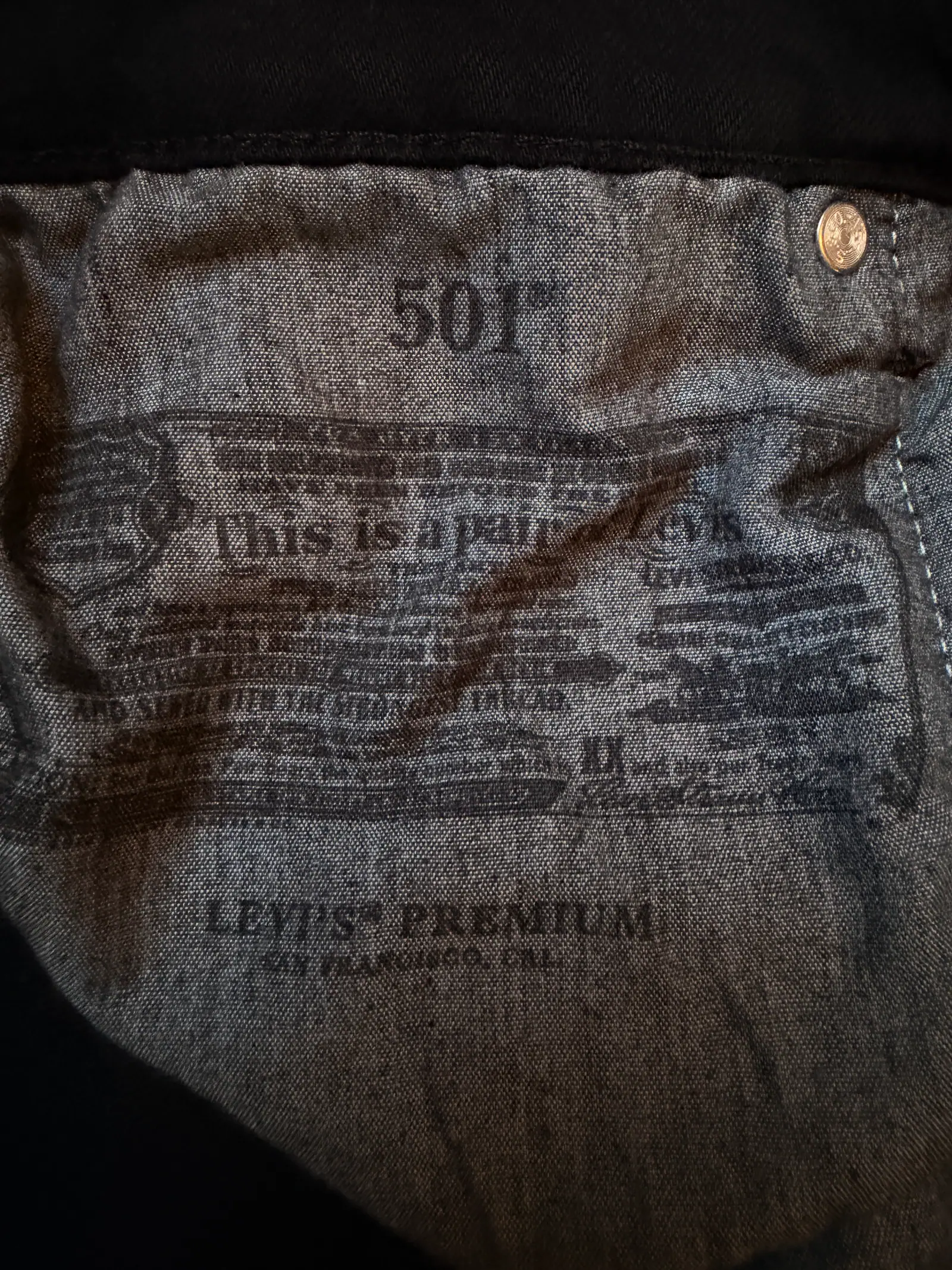 Levi's — 501 Premium Black Jeans