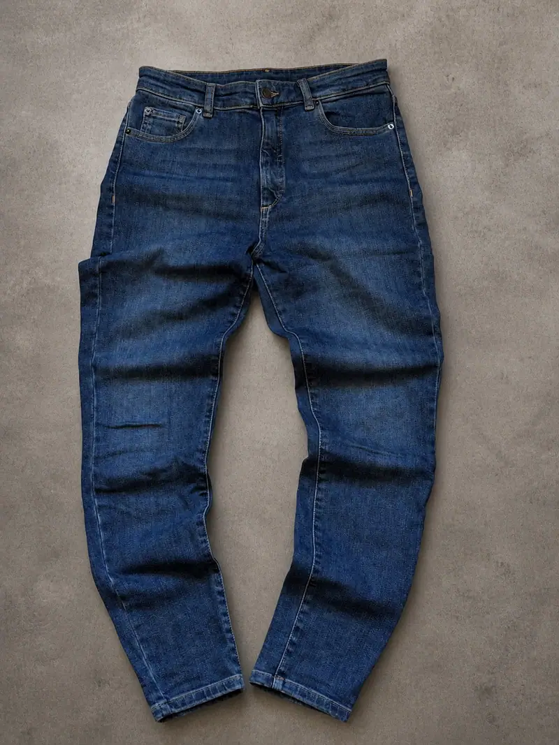 Massimo Dutti — Dark Wash Slim Tapered Jeans